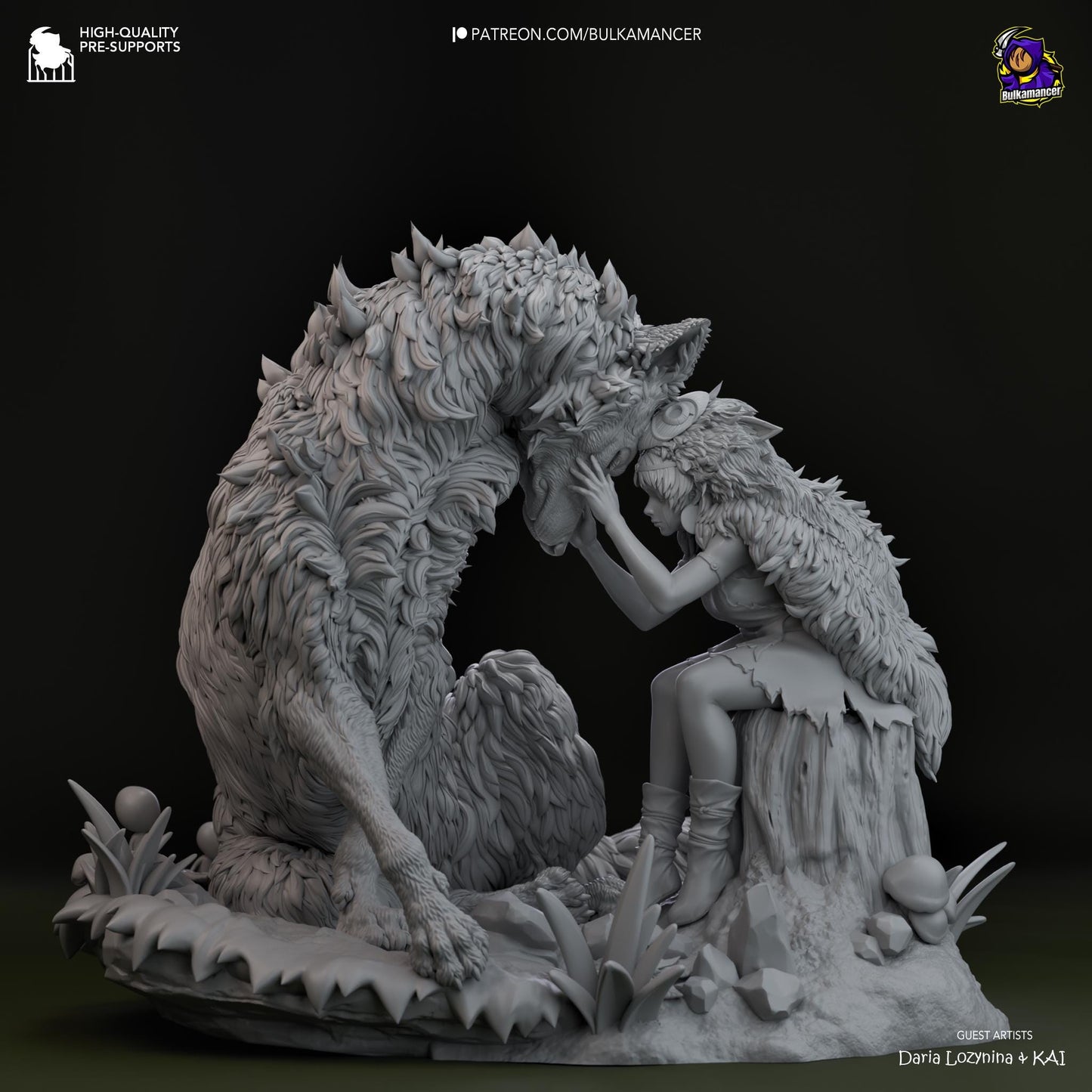 San Princess Mononoke Figure - Alternate view 4