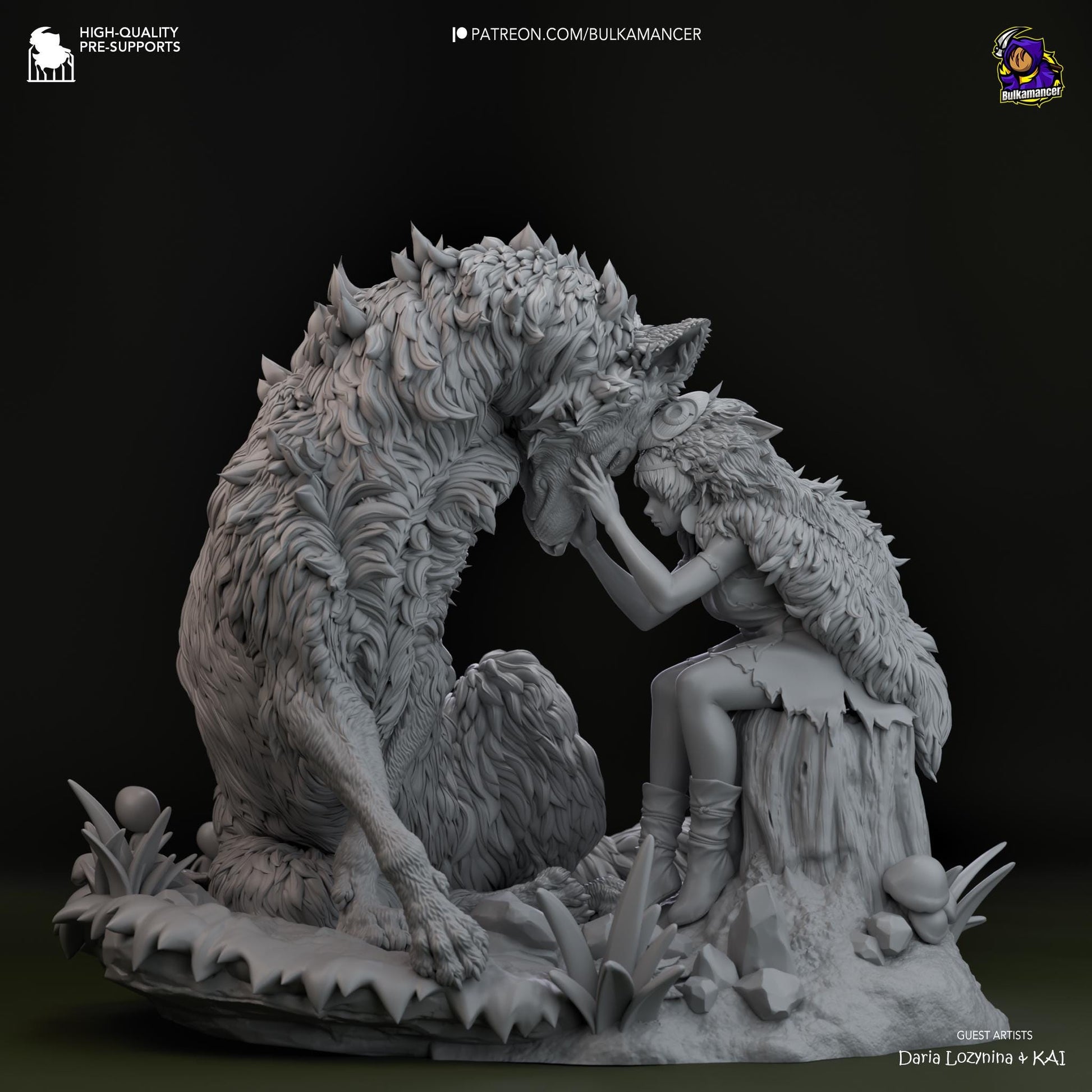 San Princess Mononoke Figure - Alternate view 4