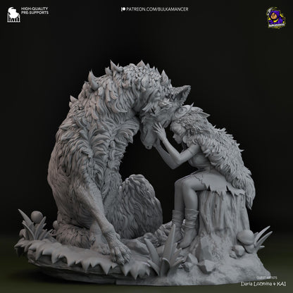 San Princess Mononoke Figure - Alternate view 4