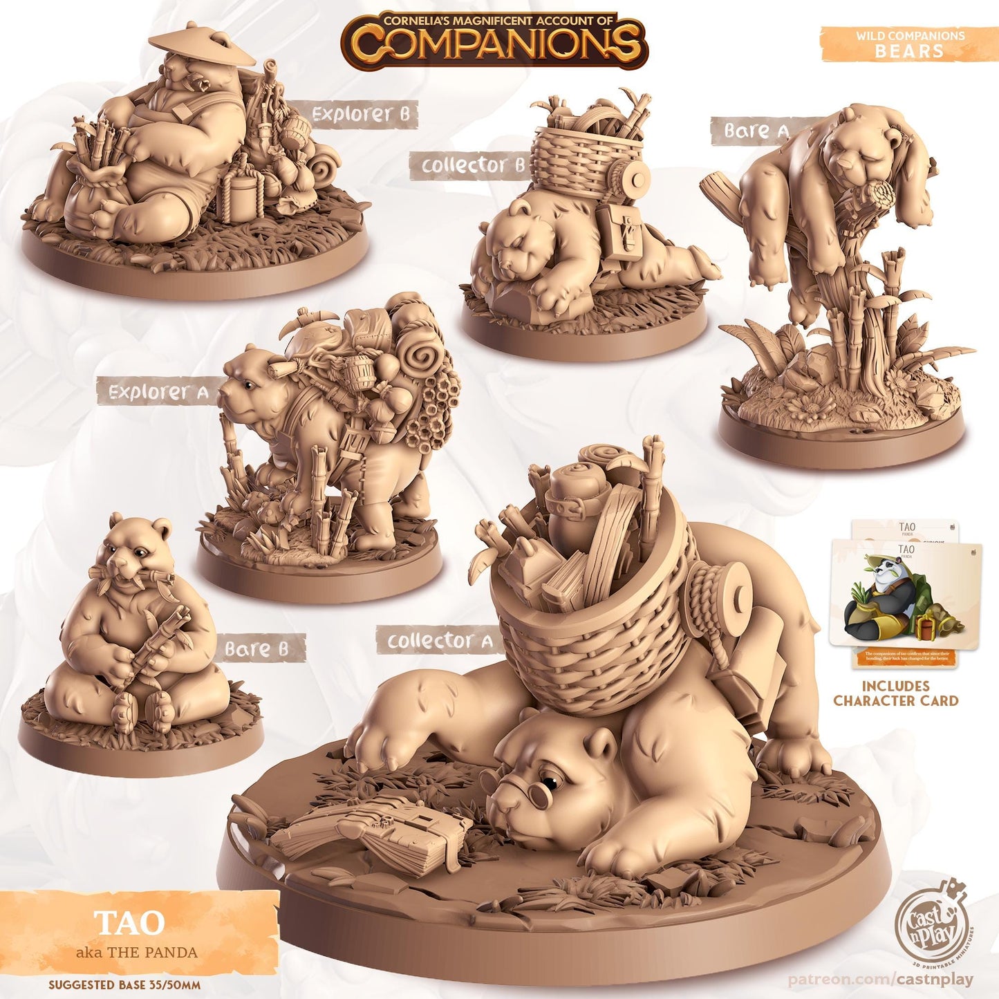 Panda Animal Companion Miniature