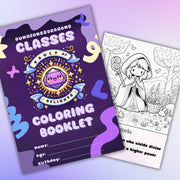 Classes Coloring Booklet - digital download preview