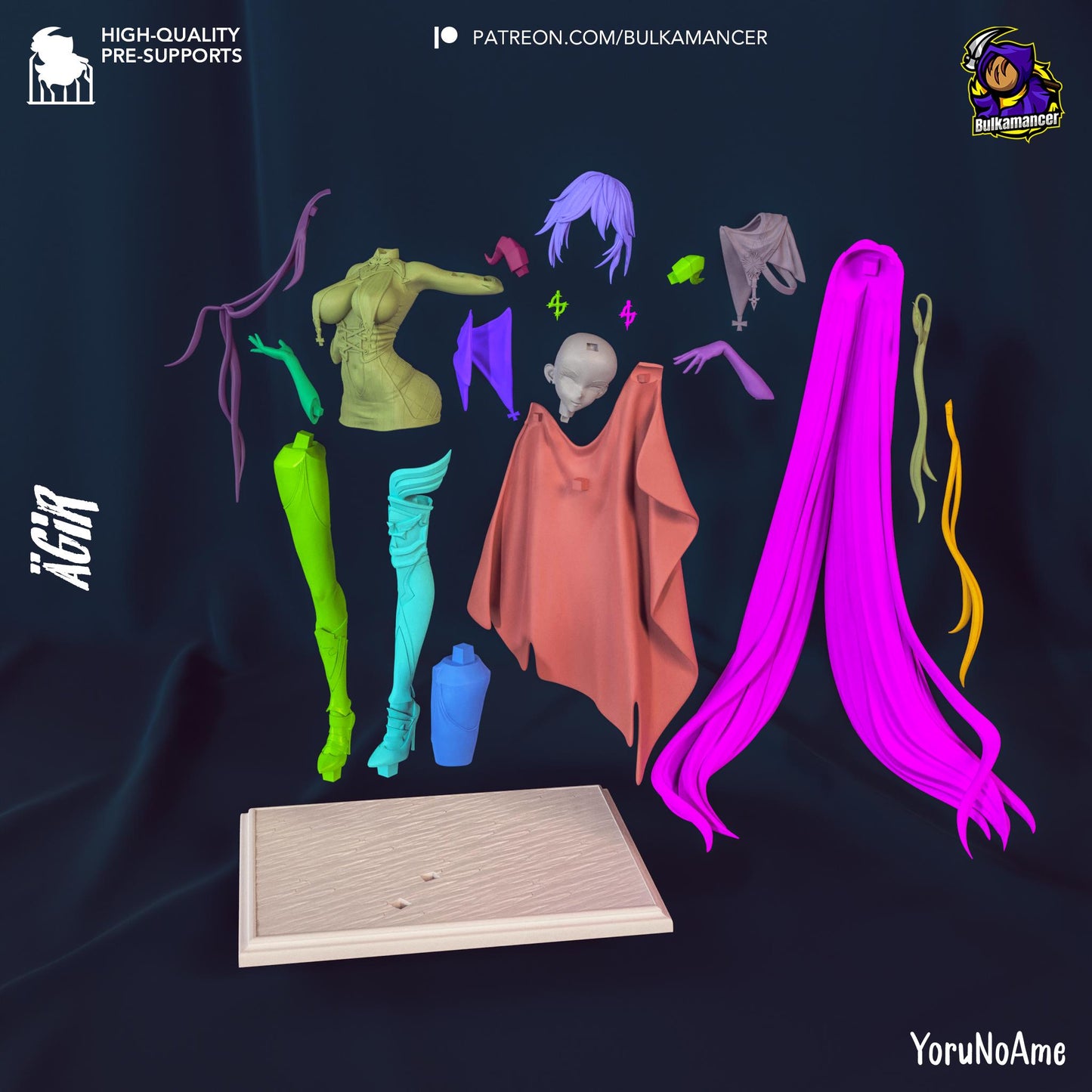 Agir Resin Miniature Figurine Game Character Azur Lane Game Character Gift for Him Her Birthday Gift NSFW I Anime