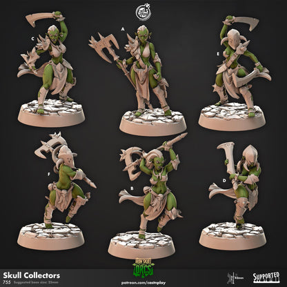 Female Orc Barbarian Miniature