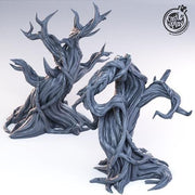 Dead Tree Chest Scatter Terrain - resin tabletop miniature front view