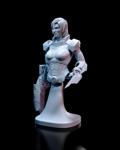 Commander Shepard female Bust - Mass Effect - Alternate view 3