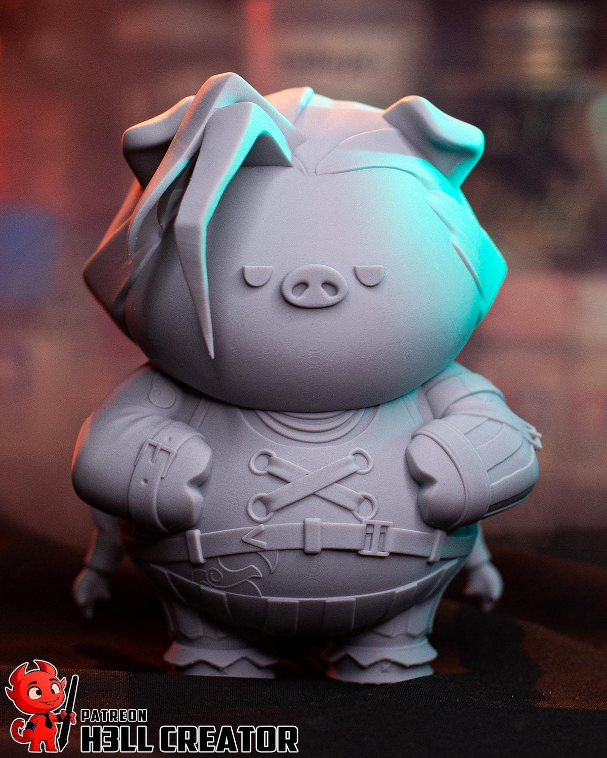 Jinx Powder Chibi Figure - League of Legends - resin tabletop miniature front view