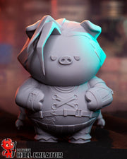 Jinx Powder Chibi Figure - League of Legends - resin tabletop miniature front view