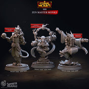Leonin Monk Miniature - resin tabletop miniature front view