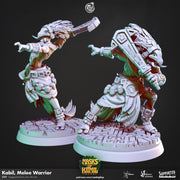 Troll Warrior Miniature - resin tabletop miniature front view