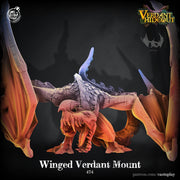 Dragon Mount Miniature - resin tabletop miniature front view