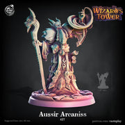 Tiefling Wizard Miniature - resin tabletop miniature front view