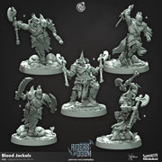 Barbarian Miniature - resin tabletop miniature front view