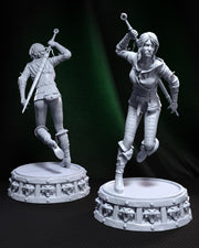 Ciri The Witcher 3 Figure - resin tabletop miniature front view