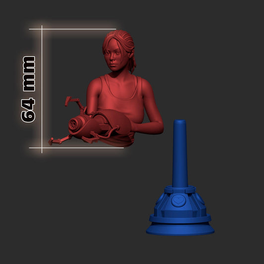 Chell Portal 2 Bust - Alternate view 2