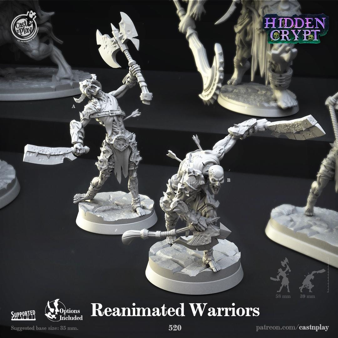 Undead Warrior Miniature