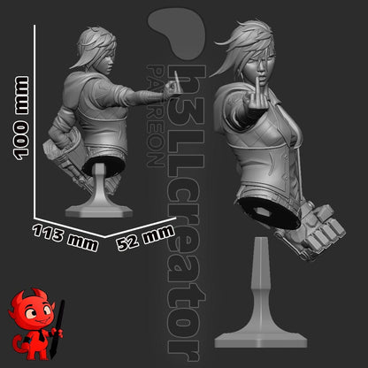 Vi Bust - Arcane - Alternate view 5