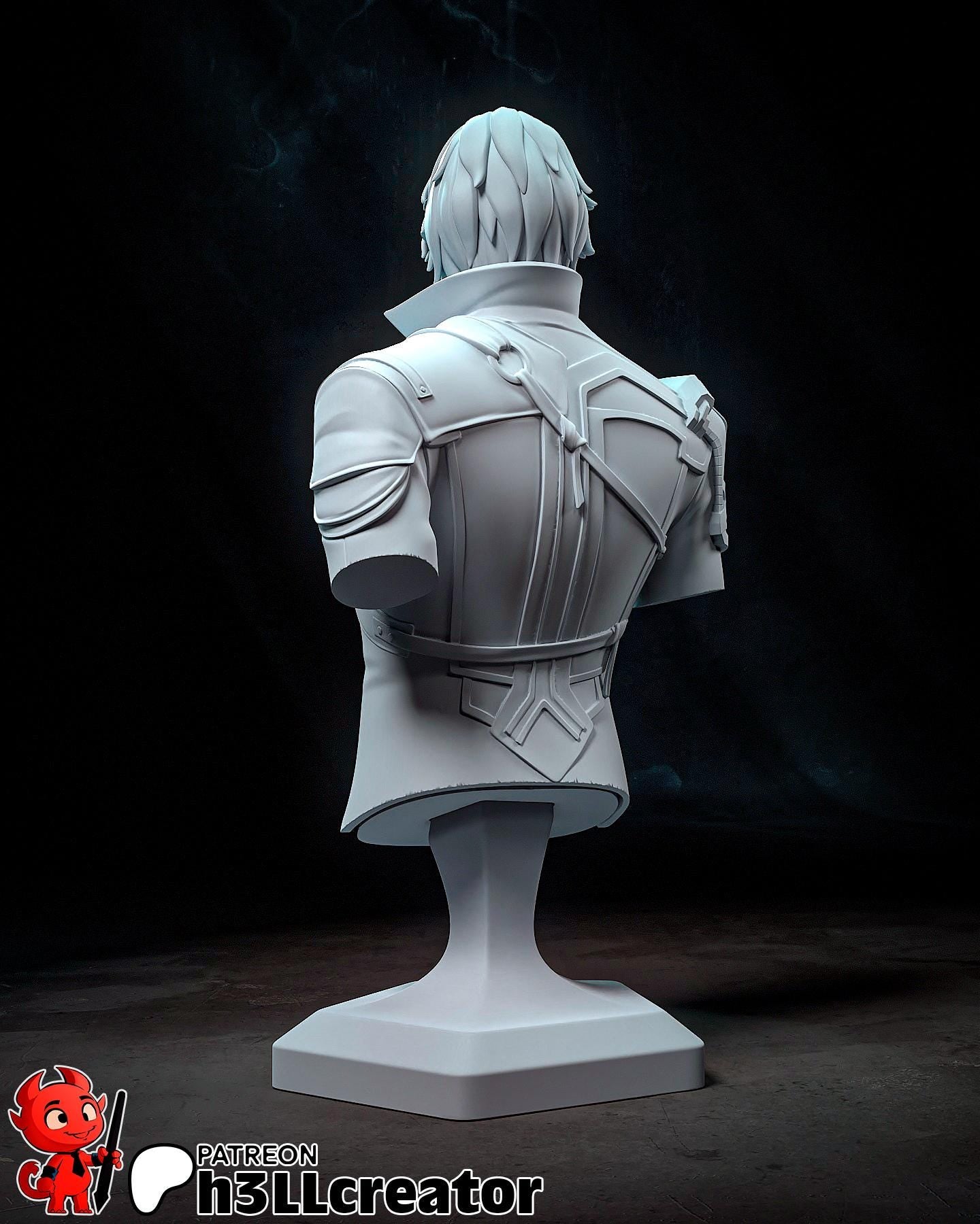 Jayce Bust Resin Miniature Figurine Game Character League of Legends Arcane Gift for Him Her Birthday Gift Anime