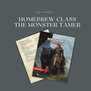 Monster Tamer Homebrew Class Guide - digital download preview