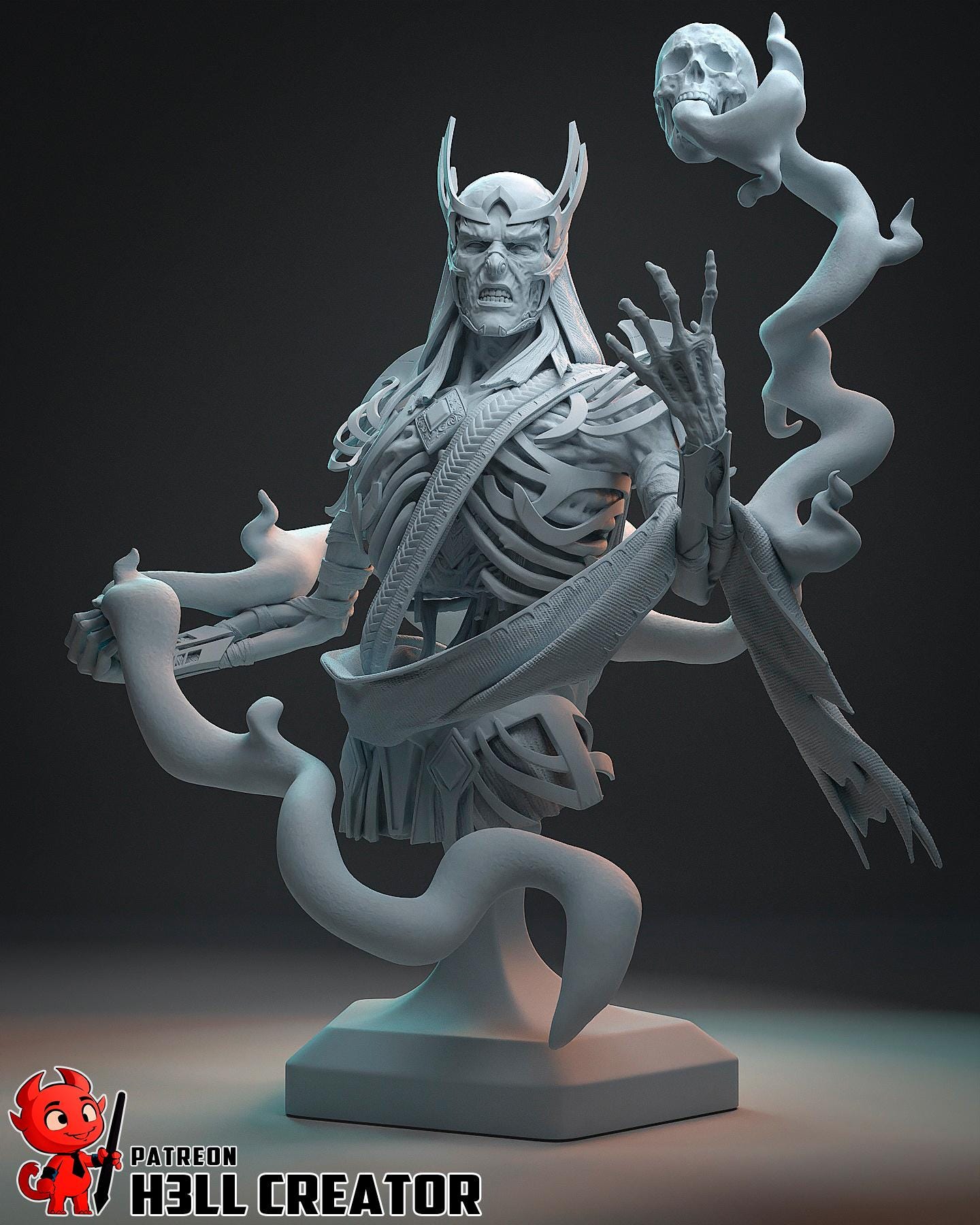 Vecna Bust - Baldur's Gate 3 - Alternate view 5