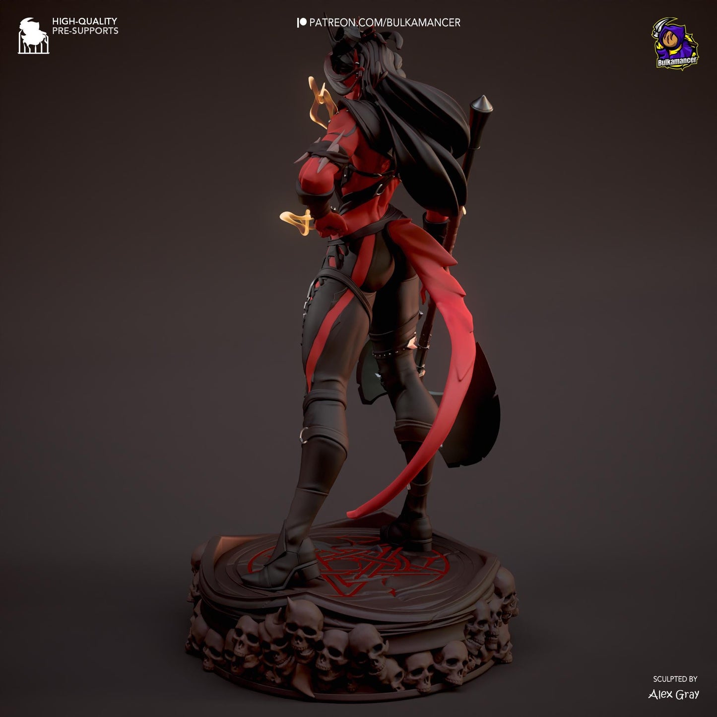 Karlach Resin Miniature Figurine Game Character Baldur's Gate 3 Gift for Him Her Birthday Gift Anime