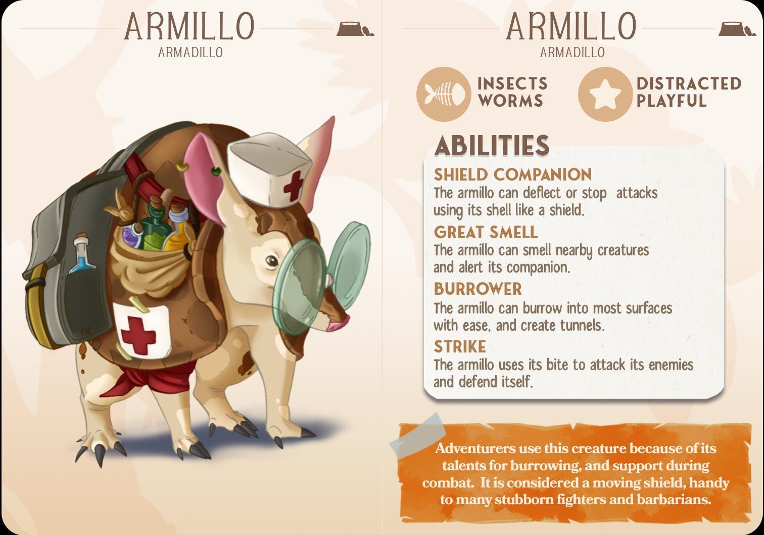 Armadillo Animal Companion Miniature - Alternate view 2