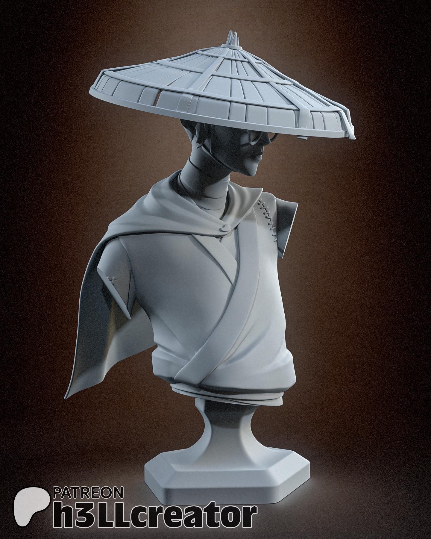 Mizu Blue Eye Samurai Bust - Alternate view 2
