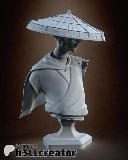 Mizu Blue Eye Samurai Bust - Alternate view 2