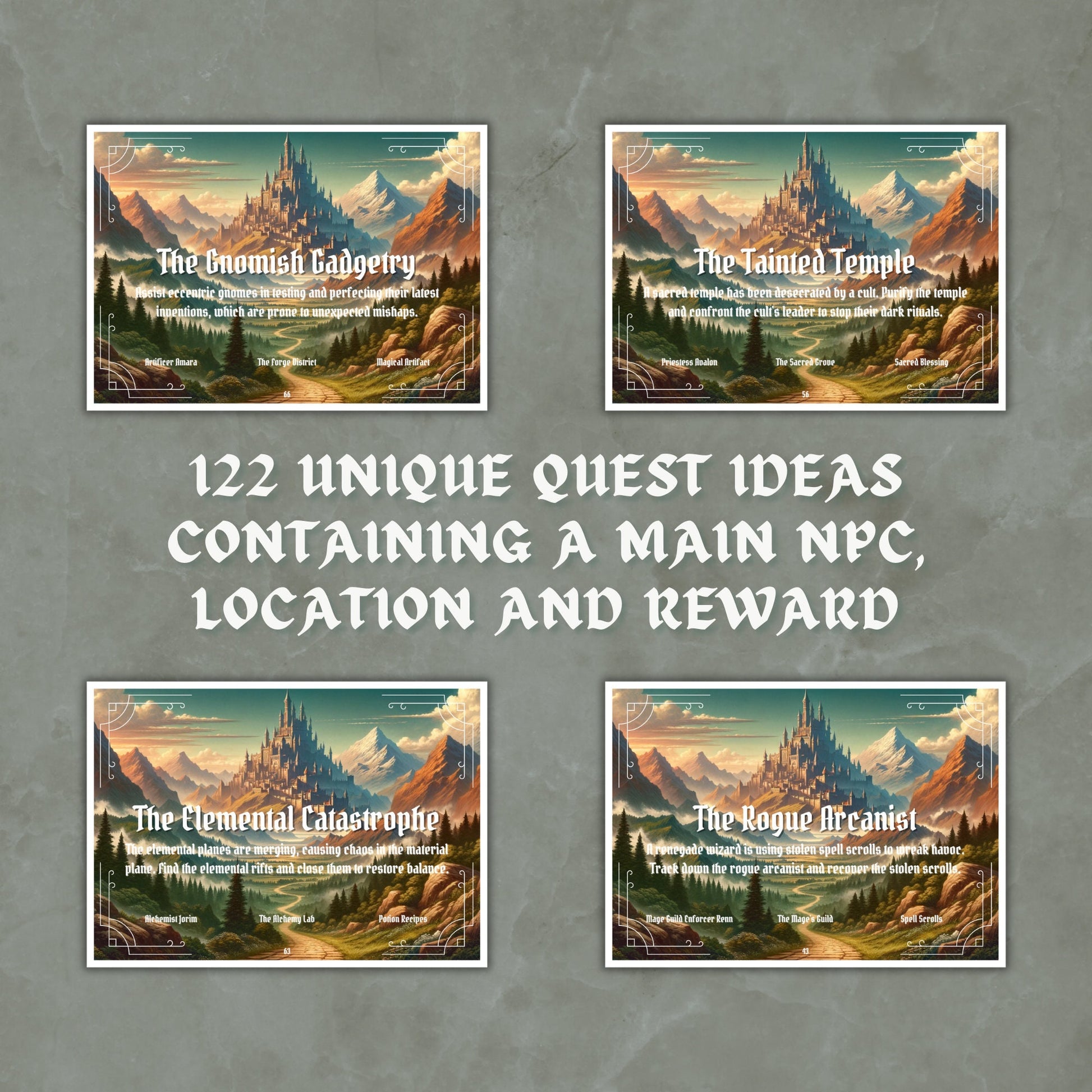 Quest Ideas Cards - Alternate view 2