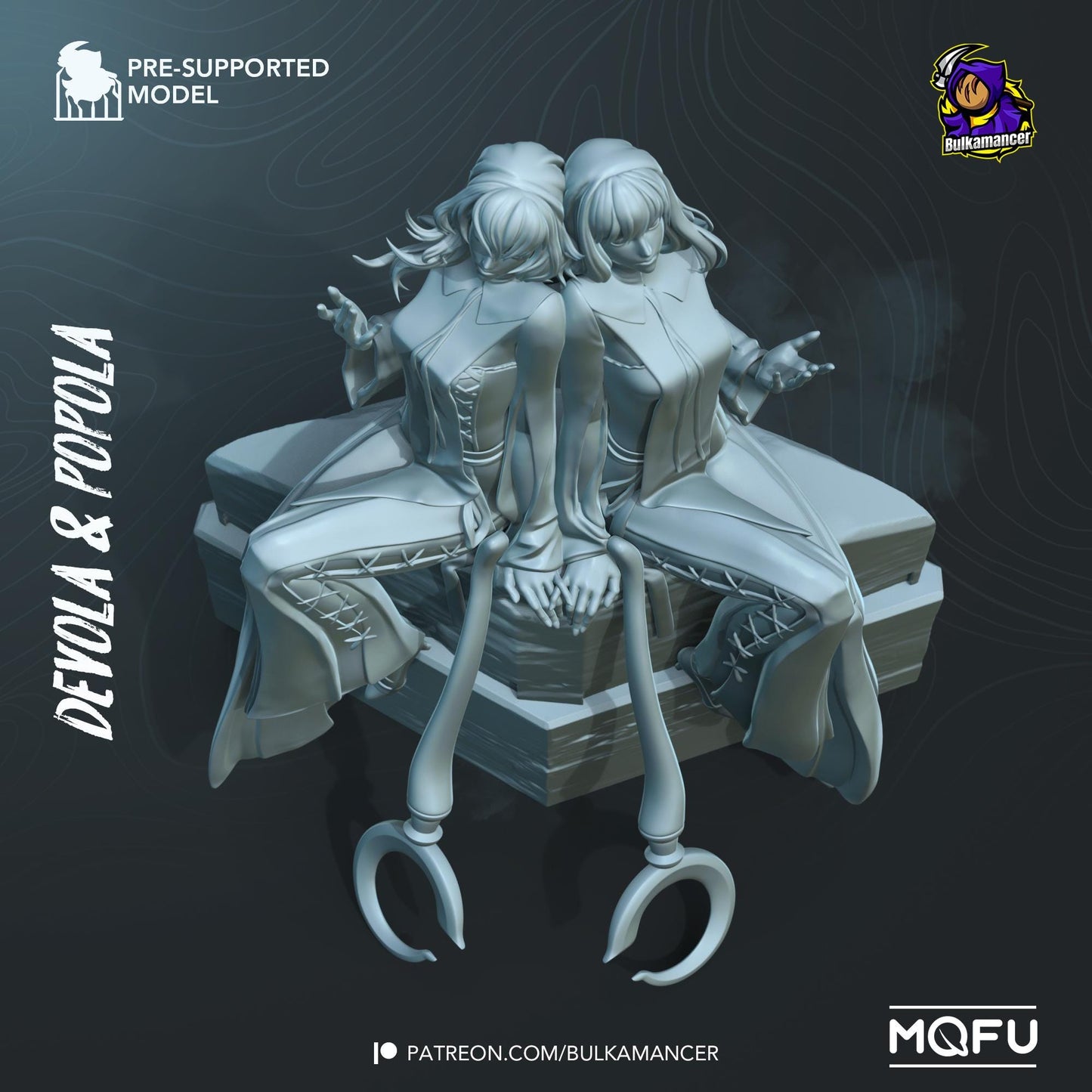 Devola and Popola Resin Figurine | Nier: Replicant | FAN Made