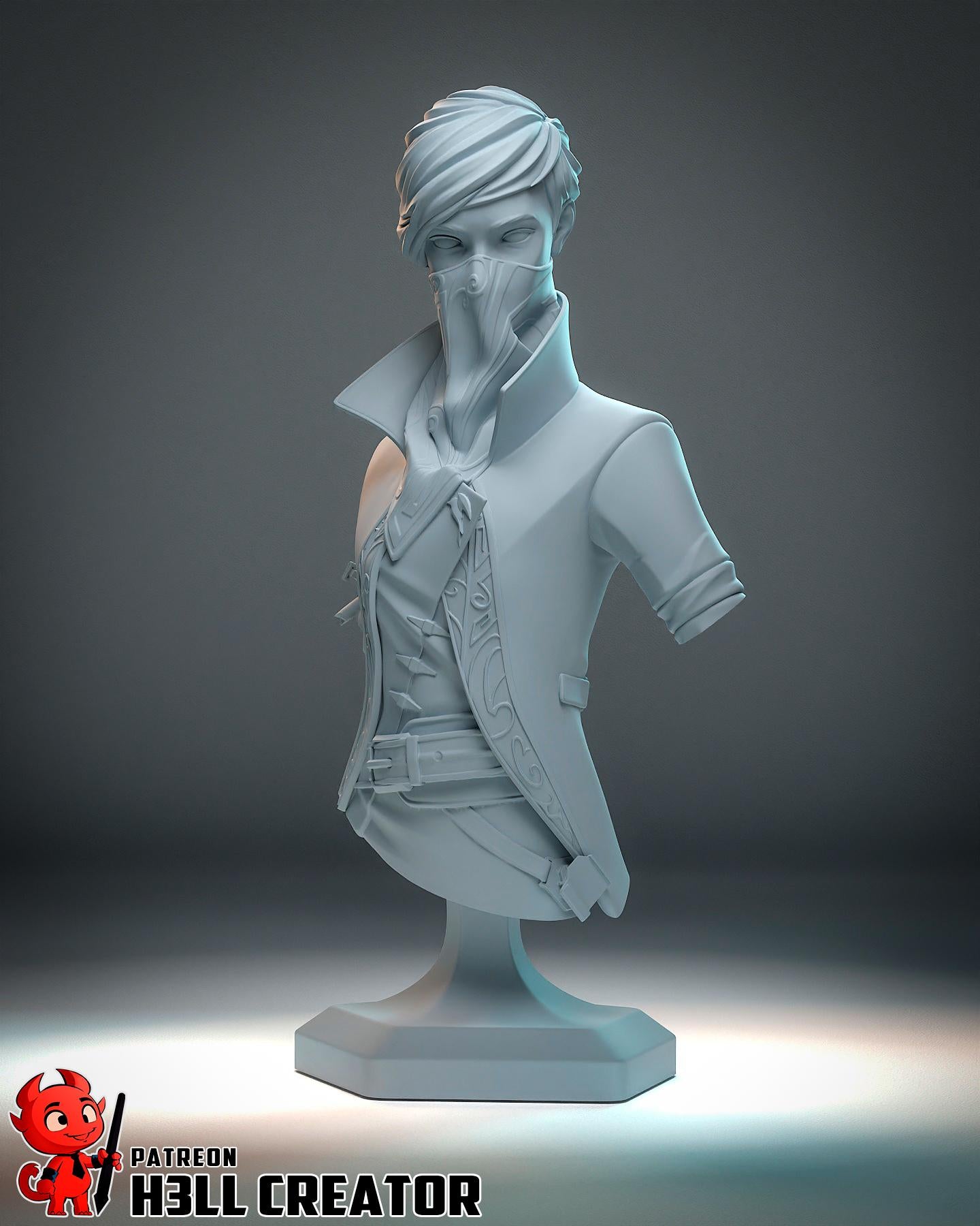 Emily Dishonored 2 Bust Resin Figurine FAN MADE
