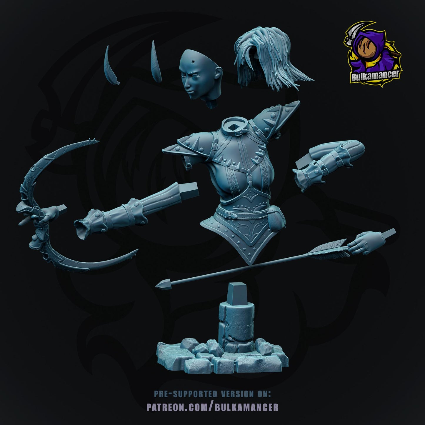 Arueshalae Bust - Wrath of the Righteous - Alternate view 3