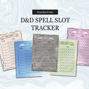 Spell Tracker - digital download preview