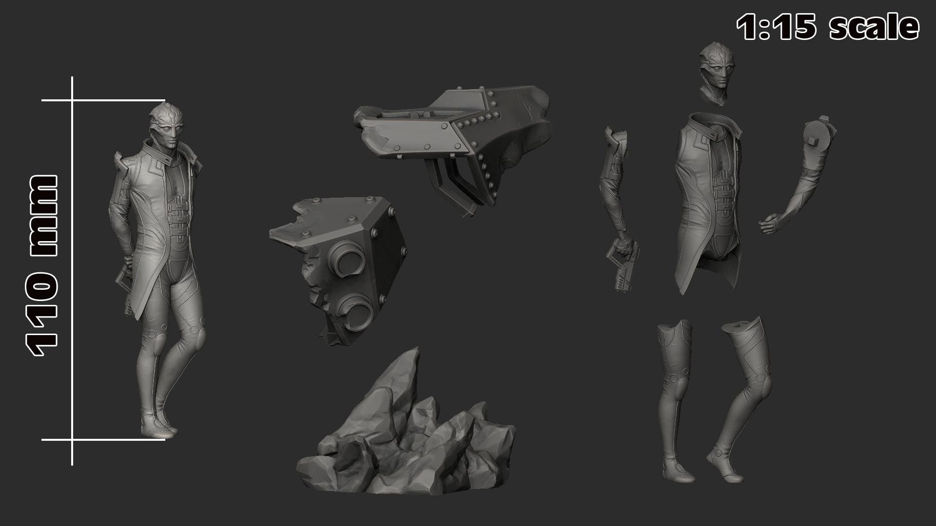 Thane Krios Figure - Mass Effect - Alternate view 6
