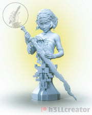Zelda Legend of Zelda Bust - resin tabletop miniature front view