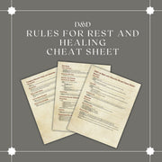 Rules for Rest and Healing Cheat Sheet - digital download preview