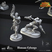 Warforged Rogue Miniature - resin tabletop miniature front view