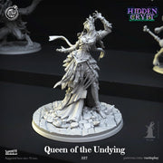 Undead Princess Miniature - resin tabletop miniature front view