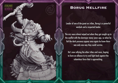 Orc Warlock Miniature - Alternate view 3