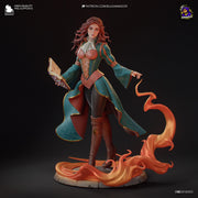 Triss Merigold The Witcher Figure - resin tabletop miniature front view