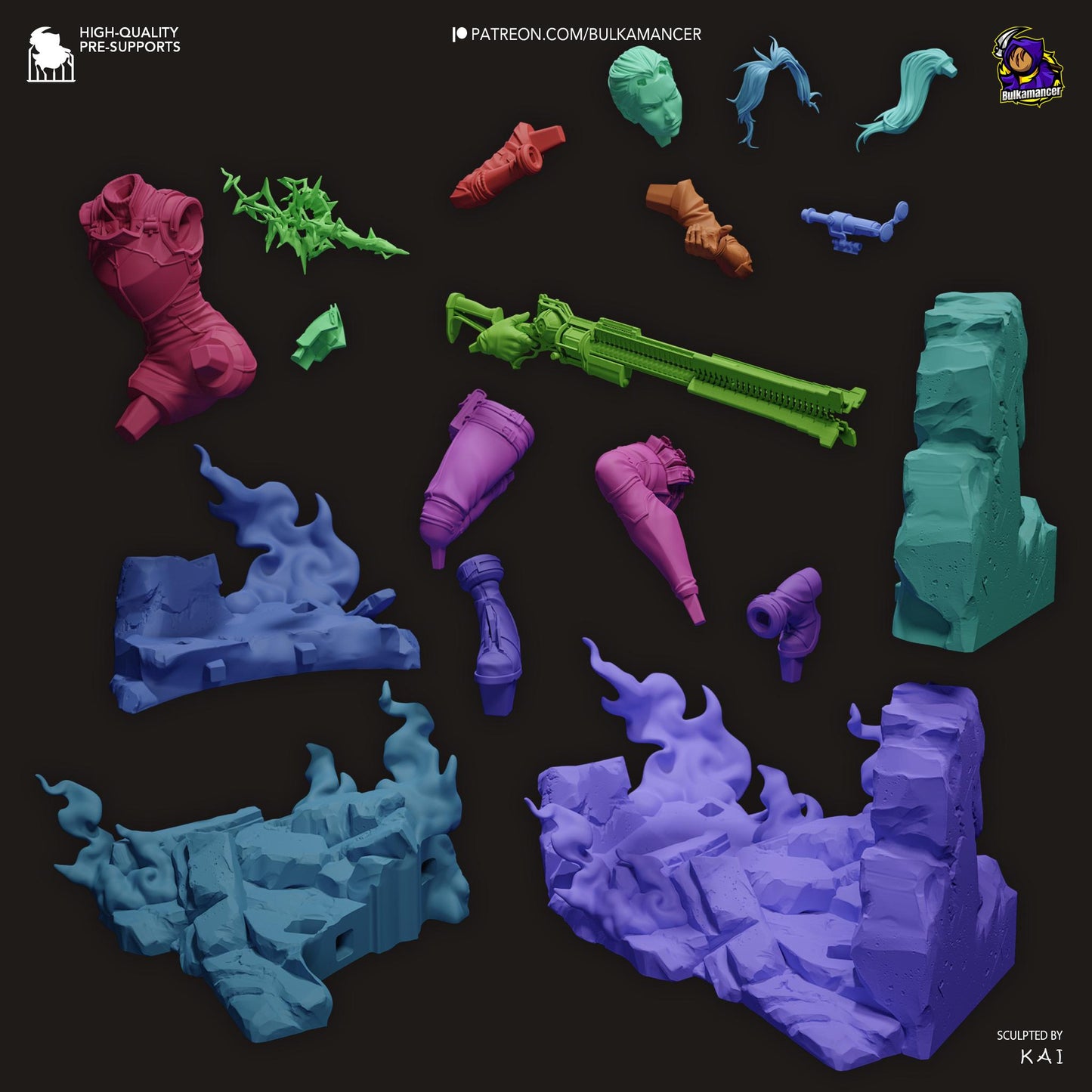 Caitlyn Resin Miniature Figurine I Game Character I LoL Arcane I Gift for Him Her I Birthday Gift I Anime