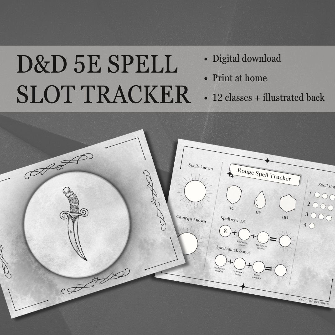 Printable Spell Slot Trackers