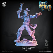 Gunslinger Miniature - resin tabletop miniature front view