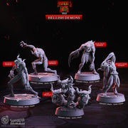 Demon Enemy Miniature - resin tabletop miniature front view