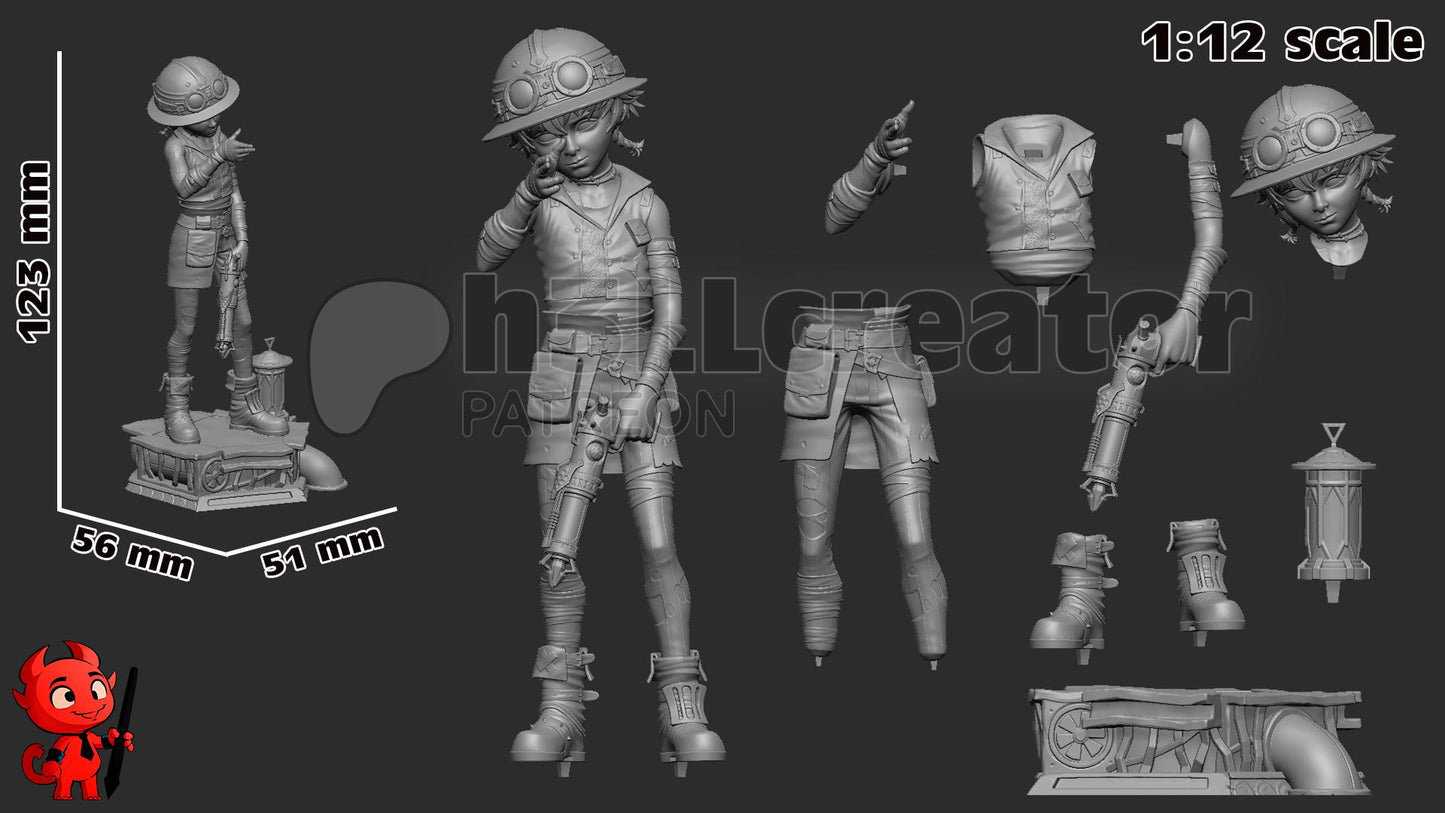 Isha 1:12 Scale Resin Miniature Figurine Game Character Game Character Arcane LoL Gift for Him Her Birthday Gift Christmas