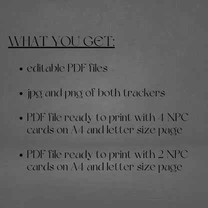Fillable NPC Cards - Alternate view 3