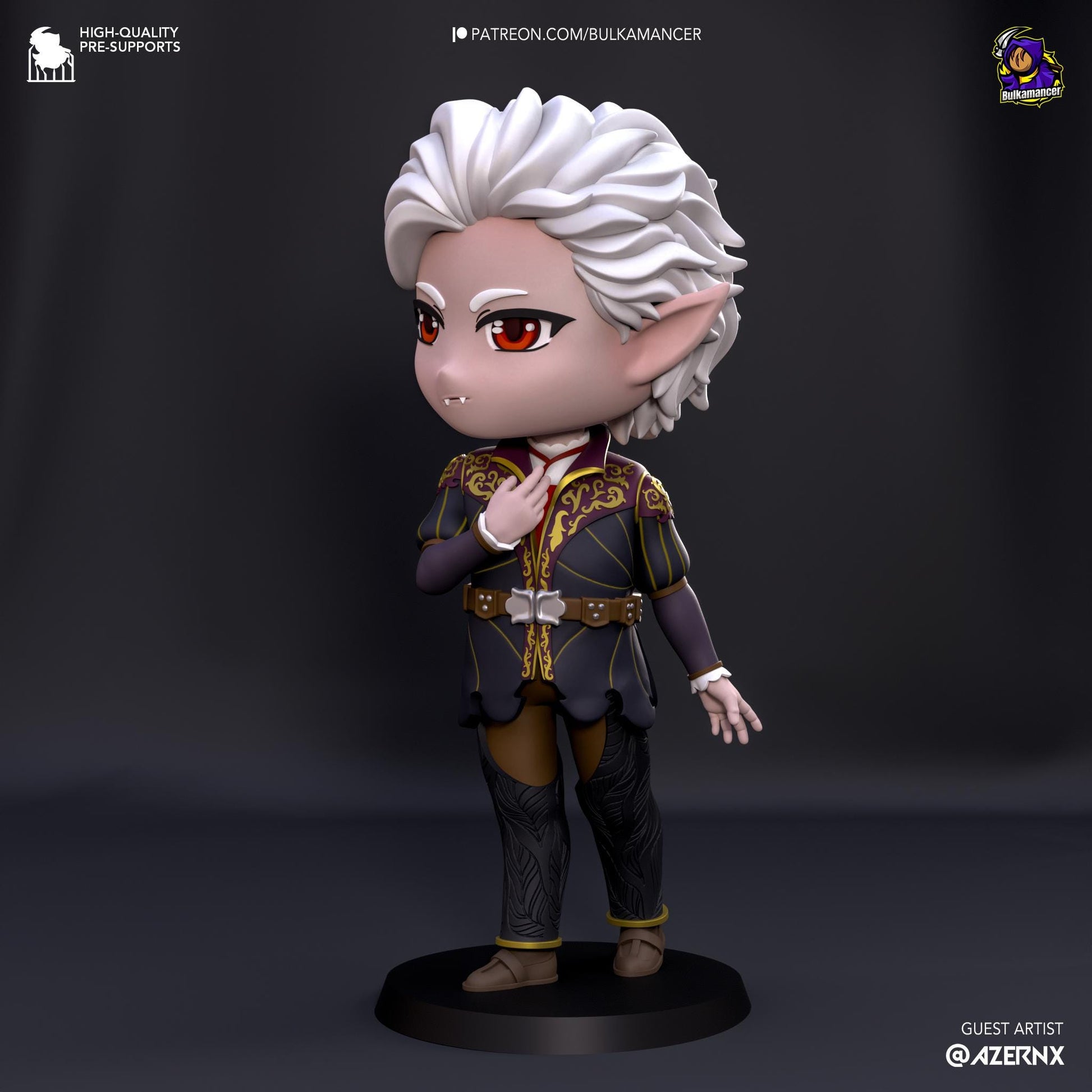 Astarion Chibi Figure - Baldur's Gate 3 - Alternate view 2