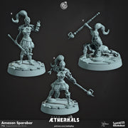 Female Ranger Miniature - resin tabletop miniature front view