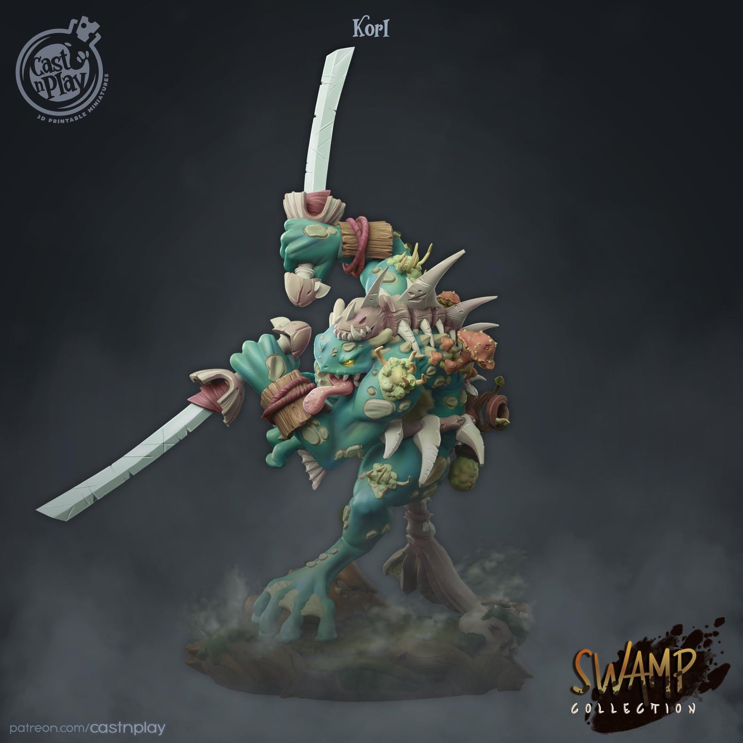 Grung Paladin Miniature