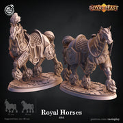 Horse Mount Miniature - resin tabletop miniature front view