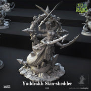 Yuan Ti Ranger Miniature - resin tabletop miniature front view